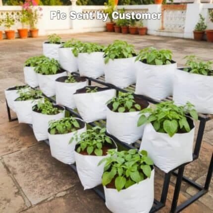White LDPE Grow Bags for Plants
