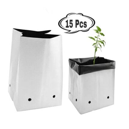 White LDPE Grow Bags for Plants