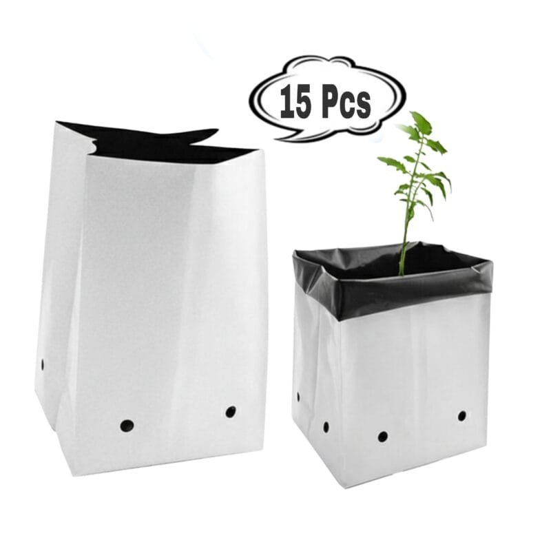 White LDPE Grow Bags for Plants