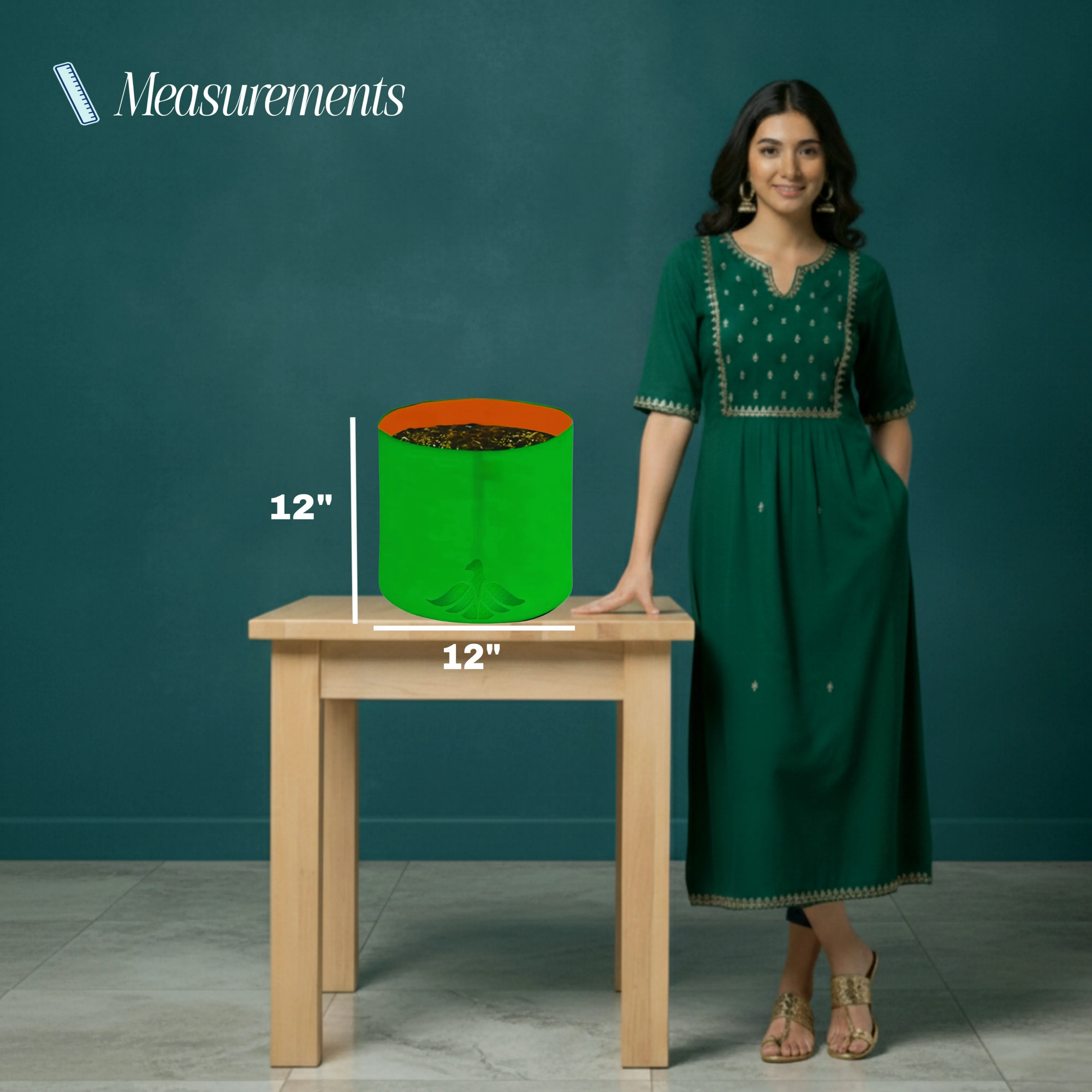 12x12 Grow Bag - Measurement